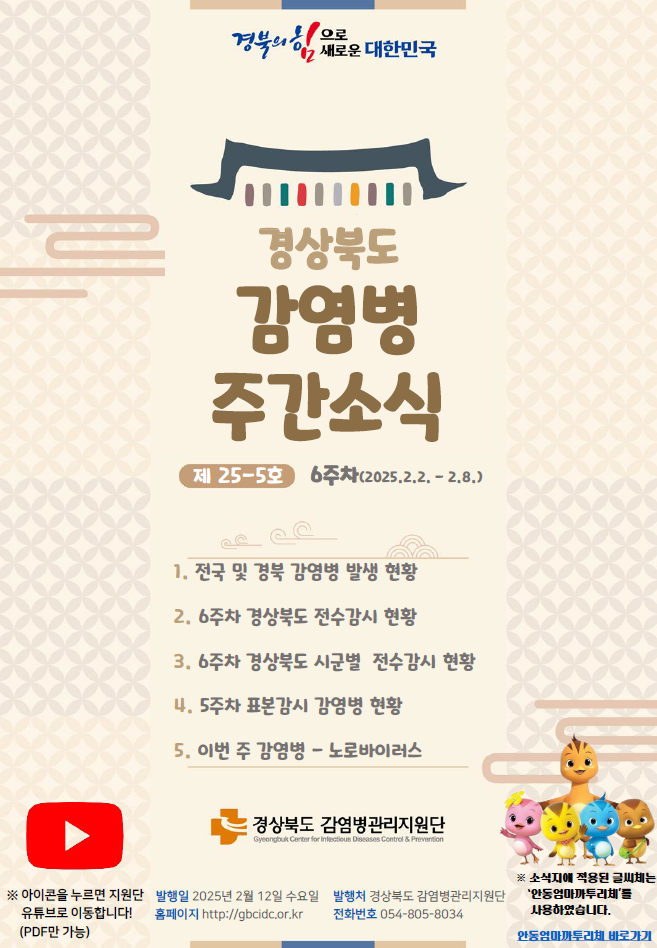 경상북도 감염병 주간소식지(25-5호)