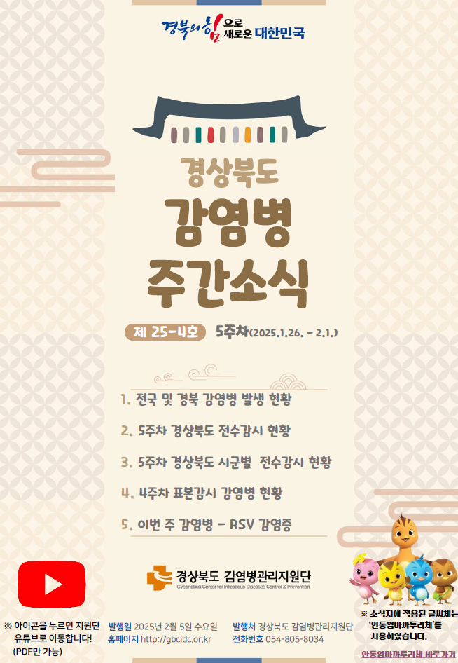 경상북도 감염병 주간소식지(25-4호)