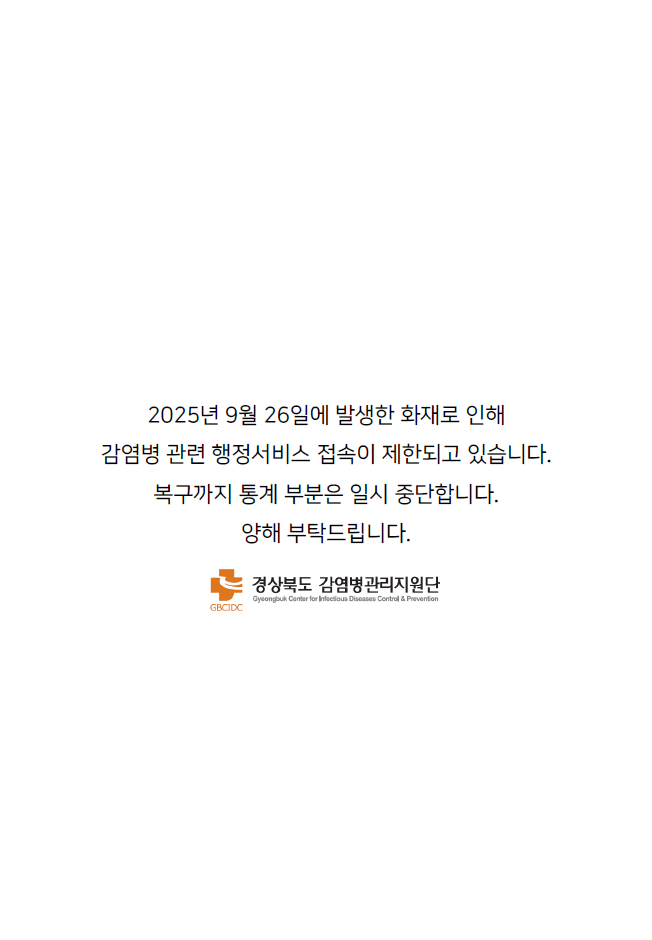 경상북도 감염병 주간소식지(25-38호)