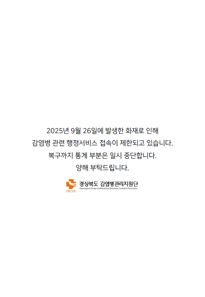 경상북도 감염병 주간소식지(25-41호)