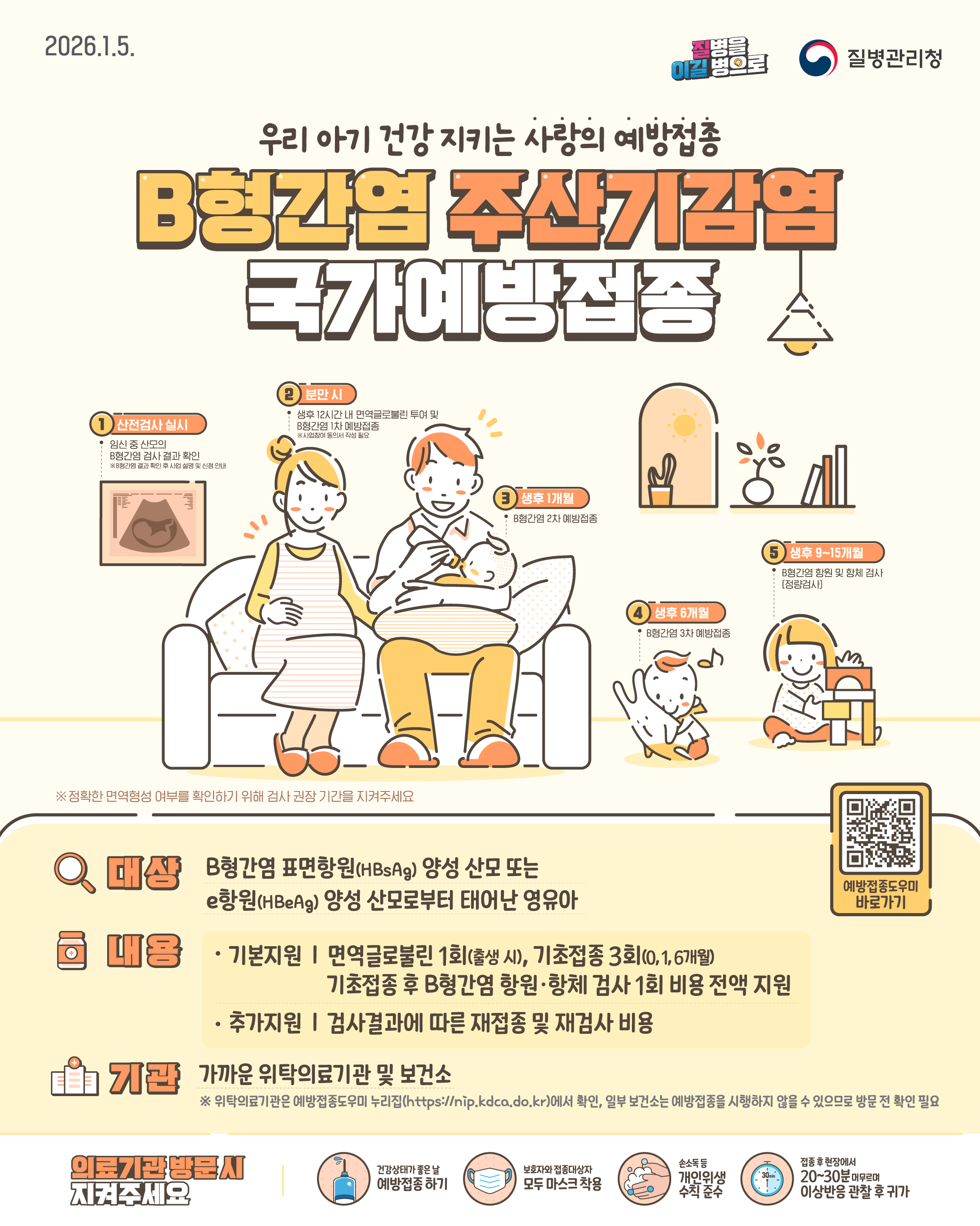 B형간염 주산기감염 포스터